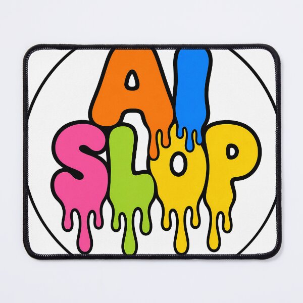 Item preview, AI Slop Dripping Graffiti Letters Colorful Meme Sticker designed and sold by Cath-Design.