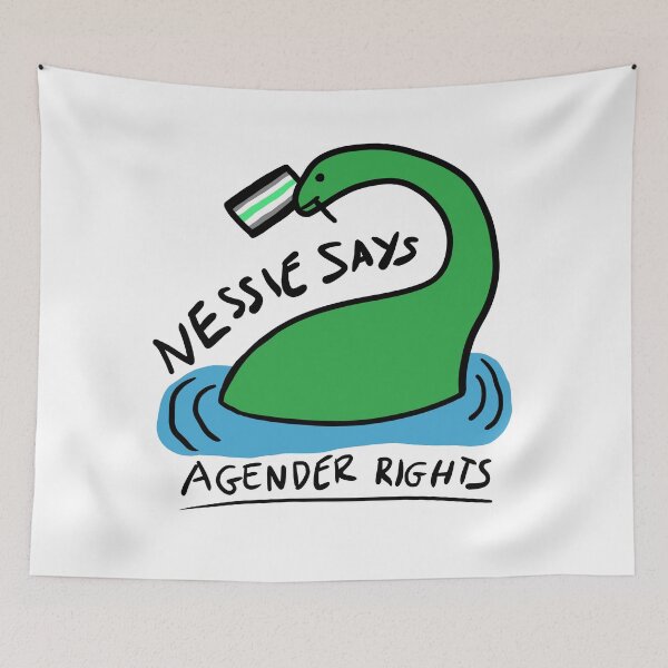 Item preview, Nessie Says Agender Rights designed and sold by Galimimi.