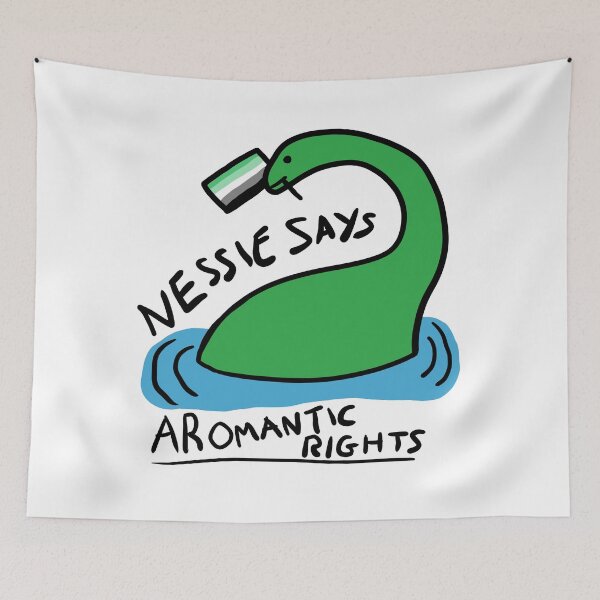 Item preview, Nessie Says Aromantic Rights designed and sold by Galimimi.