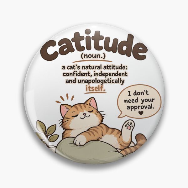 Item preview, Catitude designed and sold by Picthology.