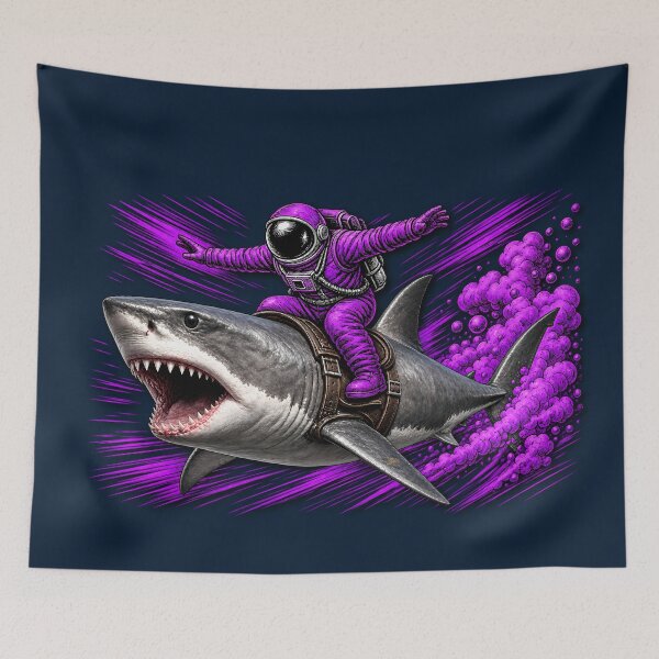 Item preview, Copy of ASTRO-NUT Riding a Shark designed and sold by YOFANTZ!.