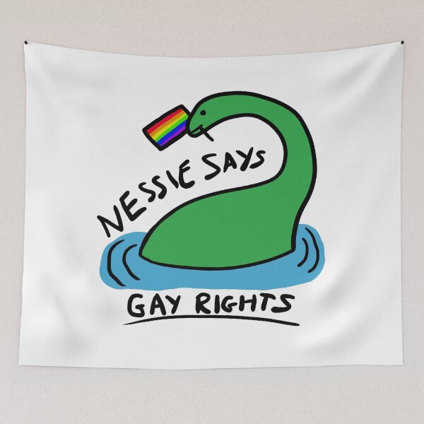 Item preview, Nessie Says Gay Rights designed and sold by Galimimi.