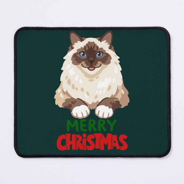 Item preview, Cute Ragdoll Cat Merry Christmas Holiday Art designed and sold by stormk10.