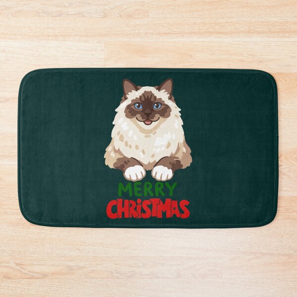 Item preview, Cute Ragdoll Cat Merry Christmas Holiday Art designed and sold by stormk10.