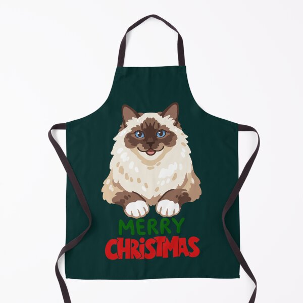 Item preview, Cute Ragdoll Cat Merry Christmas Holiday Art designed and sold by stormk10.