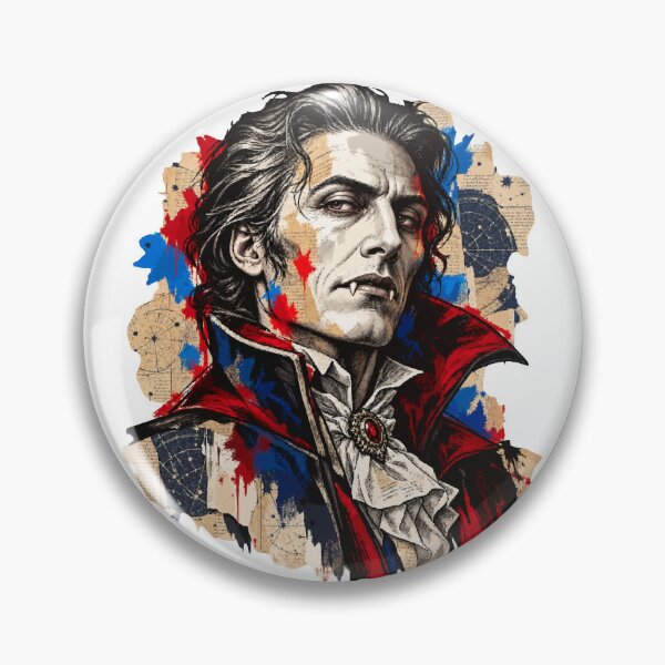 Item preview, Aristocratic vampire contemplates shadows on Halloween designed and sold by Honu2025.