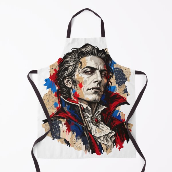 Item preview, Aristocratic vampire contemplates shadows on Halloween designed and sold by Honu2025.