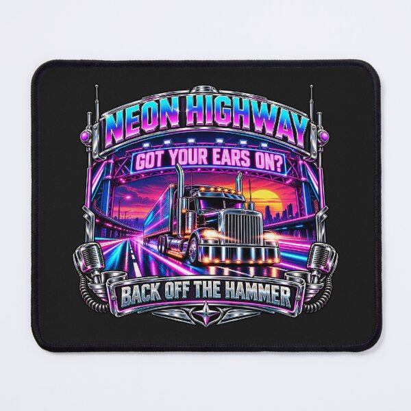 Item preview, Neon Highway Trucker - Got Your Ears On? designed and sold by NomadForge.