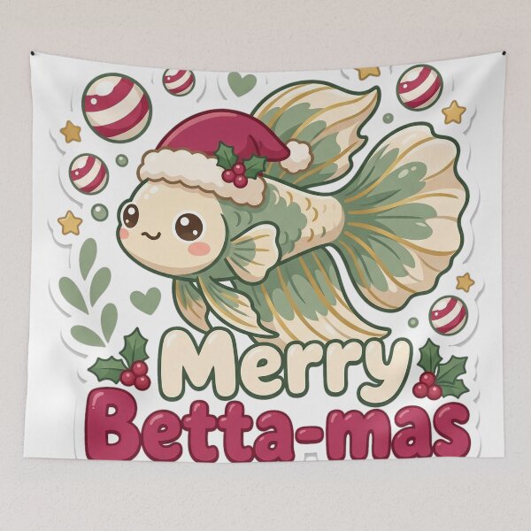 Item preview, Betta Fish Christmas Merry Betta-mas Gift designed and sold by Soft Merch.