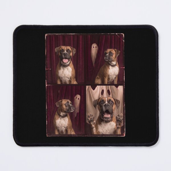 Item preview, Funny Scared Boxer Dog Ghost Halloween designed and sold by d247.