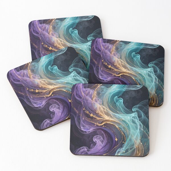 Item preview, SPIRIT IN THE SMOKE • TEAL VIOLET GOLD • LUGO SUNSET VISIONS designed and sold by Lugo Sunset Visions.