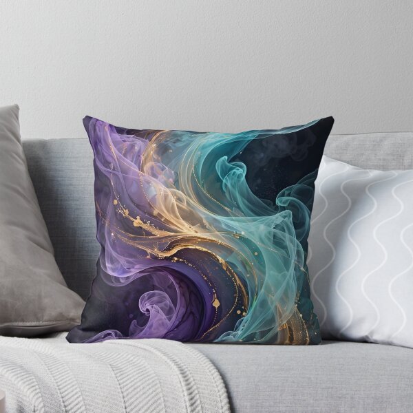 Item preview, SPIRIT IN THE SMOKE • TEAL VIOLET GOLD • LUGO SUNSET VISIONS designed and sold by Lugo Sunset Visions.