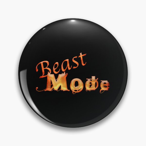 Item preview, Beast Mode – Fiery motivational quote designed and sold by Nicole Bleck.