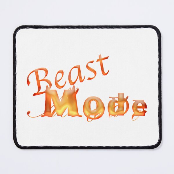 Item preview, Beast Mode – Fiery motivational quote designed and sold by Nicole Bleck.
