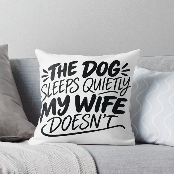 Item preview, Funny Wife Snoring Dog Owner Couple Sleep Humor designed and sold by Jokerstyle.