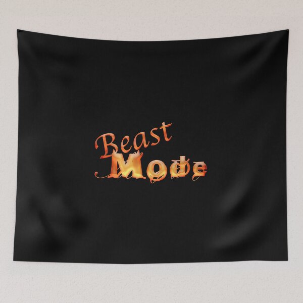 Item preview, Beast Mode – Fiery motivational quote designed and sold by Nicole Bleck.