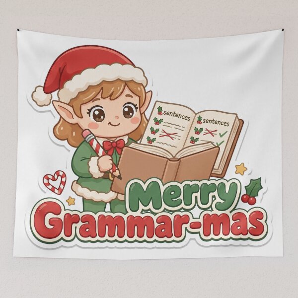 Item preview, English Teacher Christmas Merry Grammar-mas Gift designed and sold by Soft Merch.