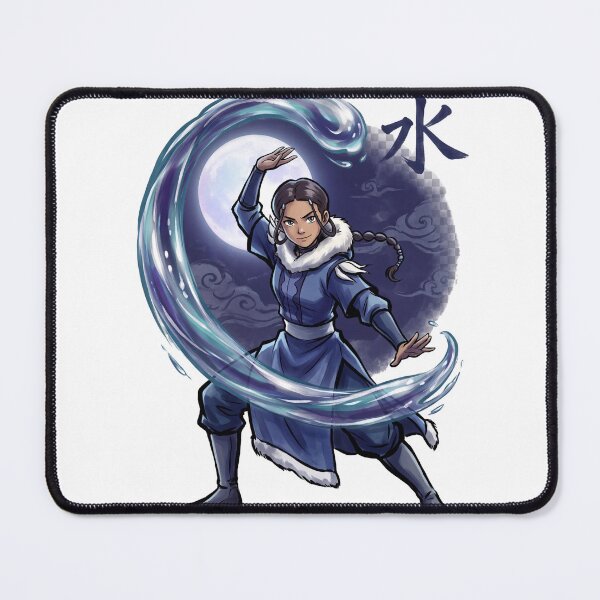 Item preview, Katara Moonlit Waterbending Chinese Ink Art designed and sold by GEODES STUDIO.