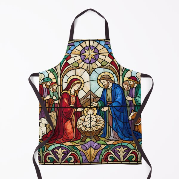 Item preview, Classic Stained Glass Nativity Scene designed and sold by Sybille-Yates.
