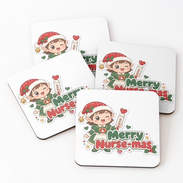 Item preview, School Nurse Christmas Merry Nurse-mas Gift designed and sold by Soft Merch.