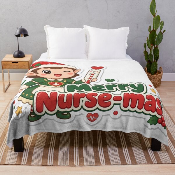 Item preview, School Nurse Christmas Merry Nurse-mas Gift designed and sold by Soft Merch.