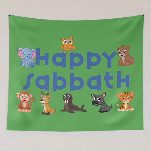 Item preview, Happy Sabbath Cute Animals designed and sold by DPattonPD.