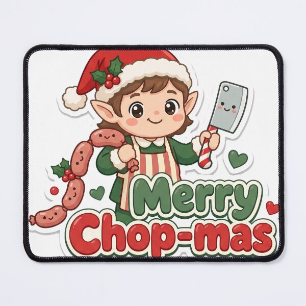 Item preview, Butcher Christmas Merry Chop-mas Gift designed and sold by Soft Merch.