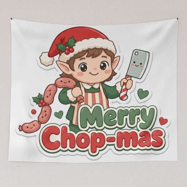 Item preview, Butcher Christmas Merry Chop-mas Gift designed and sold by Soft Merch.