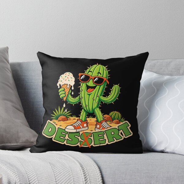 Item preview, Dessert Cactus – Funny Retro Ice Cream Cactus designed and sold by KennyTheBartender.