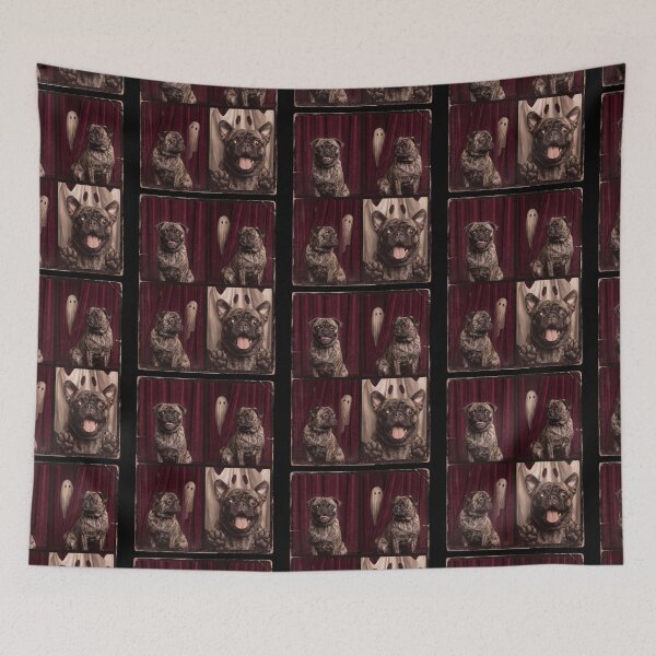 Item preview, Funny Scared Pug Ghost Halloween Dog Lover designed and sold by d247.