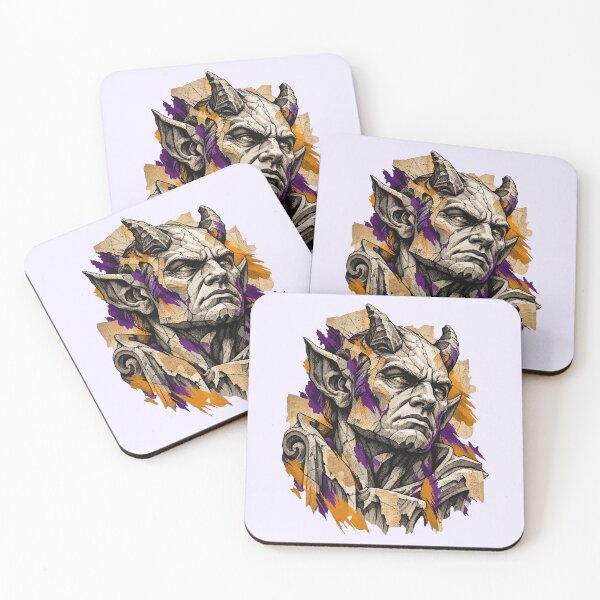 Item preview, Gargoyle watches over nightmares on Halloween designed and sold by Honu2025.