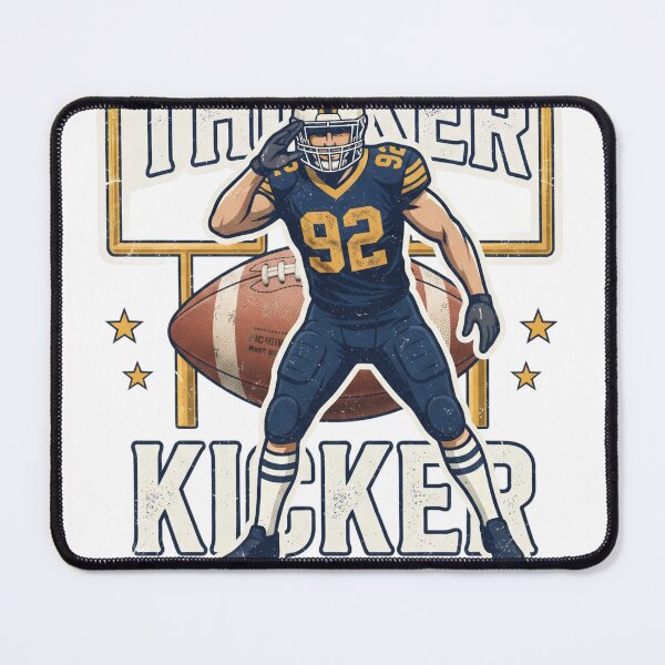 Item preview, Thicker Kicker Football Sports Vintage Design designed and sold by EZONEEE.