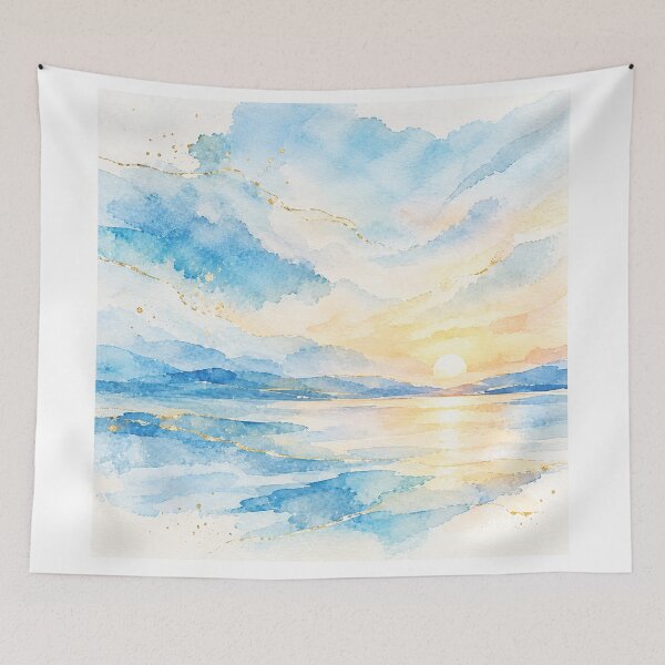 Item preview, Celeste Abstract – Dawn Serenity designed and sold by Esencia Argentina.