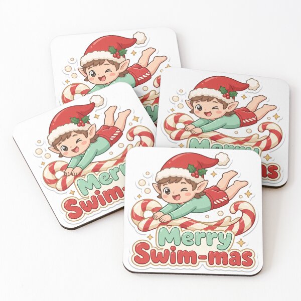 Item preview, Swimmer Christmas Merry Swim-mas Gift designed and sold by Soft Merch.