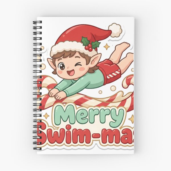 Item preview, Swimmer Christmas Merry Swim-mas Gift designed and sold by Soft Merch.