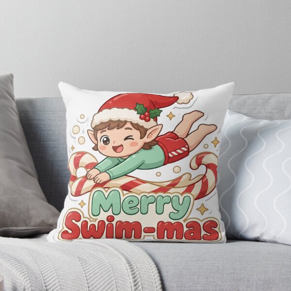 Item preview, Swimmer Christmas Merry Swim-mas Gift designed and sold by Soft Merch.