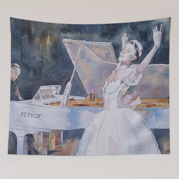 Item preview, Elegant Ballerina and Pianist designed and sold by SlavaArt.