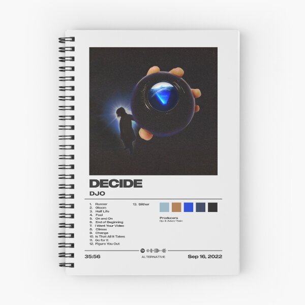 Item preview, Decide by Djo - Minimalist Tracklist Art designed and sold by FourthWall Prints.