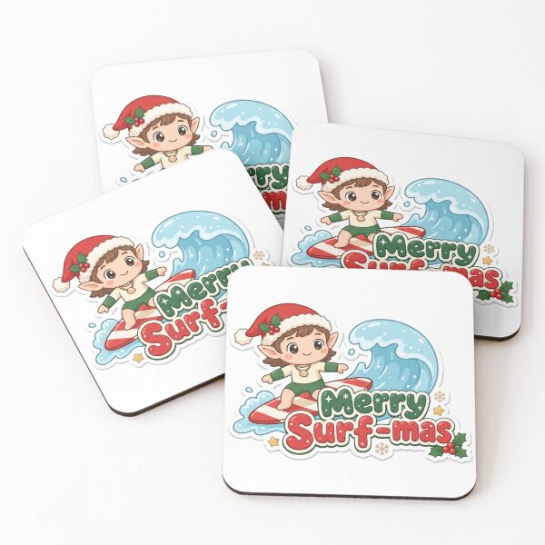Item preview, Surfer Christmas Merry Surf-mas Gift designed and sold by Soft Merch.