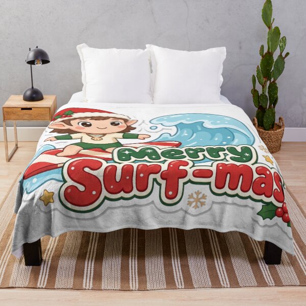 Item preview, Surfer Christmas Merry Surf-mas Gift designed and sold by Soft Merch.