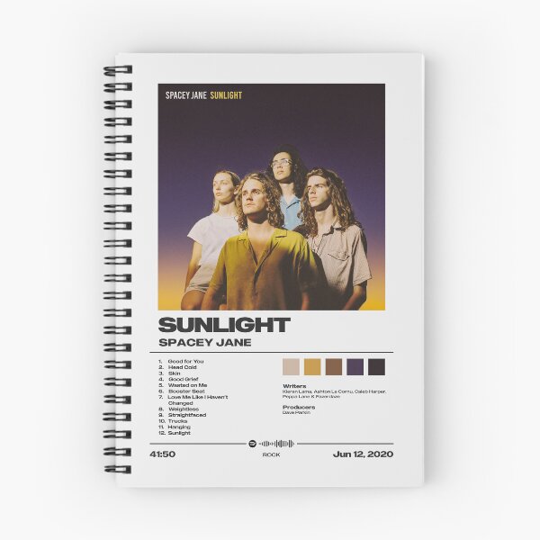 Item preview, Sunlight by Spacey Jane - Minimalist Tracklist Art designed and sold by FourthWall Prints.