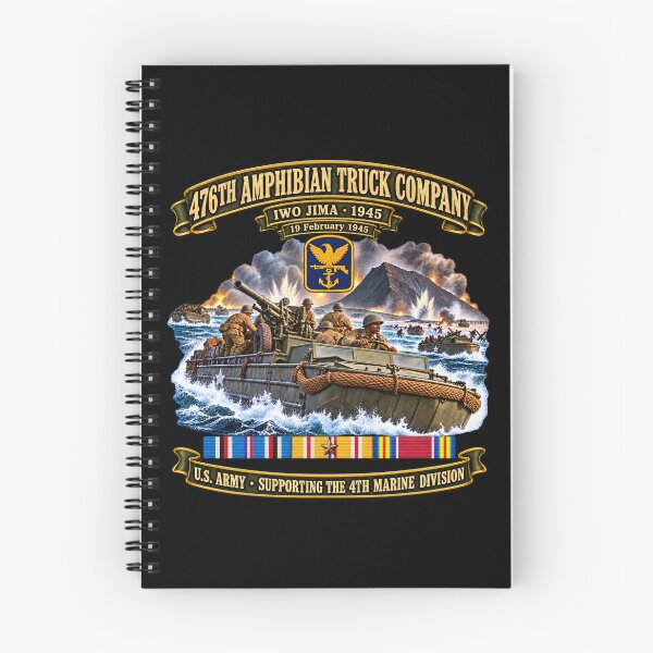 Item preview, 476th Amphibian Truck Company - Iwo Jima Assault - US Army Amphibious Forces SSI - 19 Feb 1945 w PAC SVC - WWII designed and sold by Military Insignia Products.