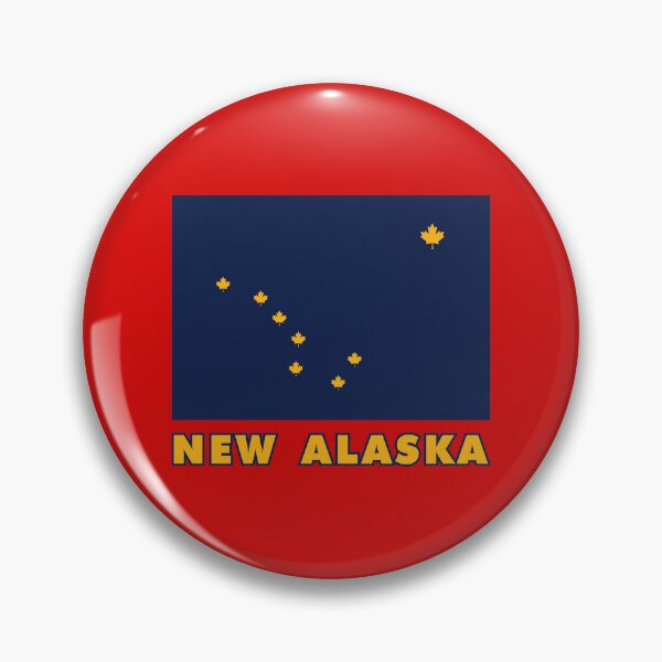 Item preview, New Alaska (Canada Maple Leaf) Flag (with Label) designed and sold by Karate Octopus.