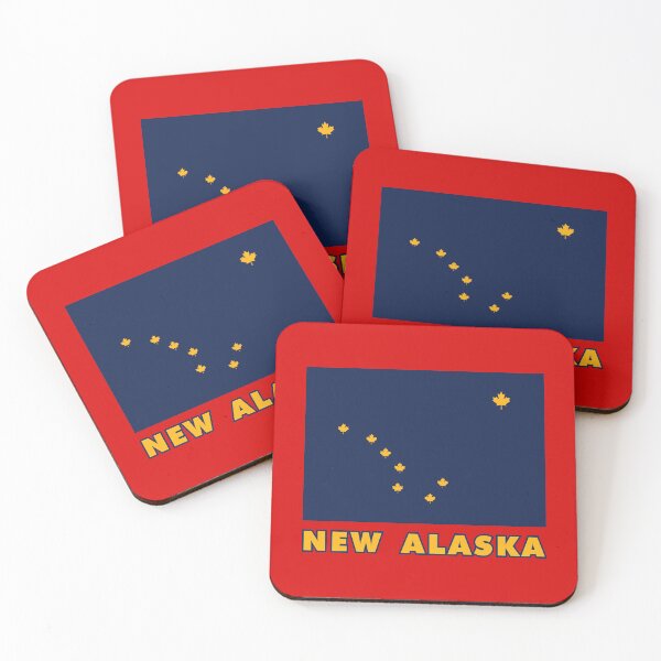 Item preview, New Alaska (Canada Maple Leaf) Flag (with Label) designed and sold by Karate Octopus.