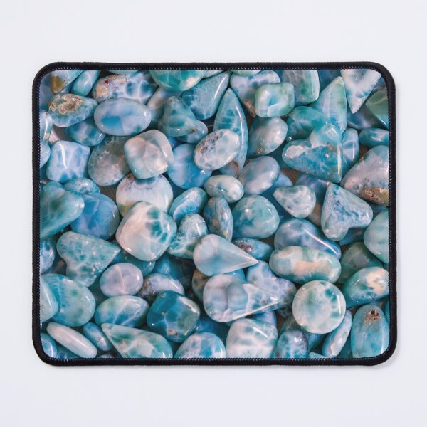 Item preview, Turquoise gemstones – Polished Larimar stones designed and sold by Nicole Bleck.