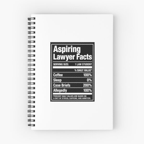 Item preview, Aspiring Lawyer Nutrition Facts Funny Law Student Gift designed and sold by JimmyVillamar.