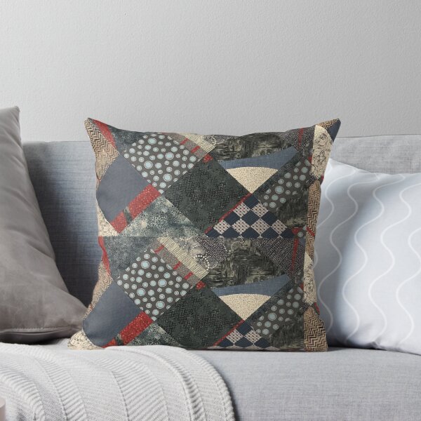Item preview, Jean Denim & Handkerchief Red Americana Quilt designed and sold by sraab8.