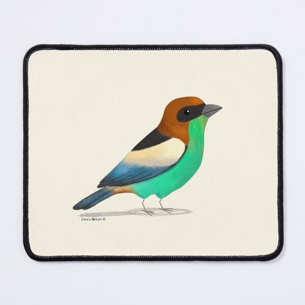 Item preview, Black backed Tanager bird designed and sold by julianamotzko.