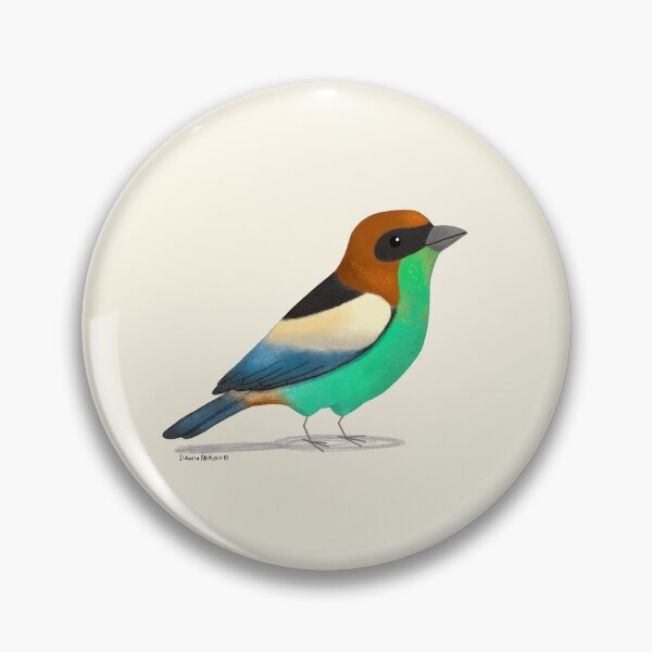 Item preview, Black backed Tanager bird designed and sold by julianamotzko.
