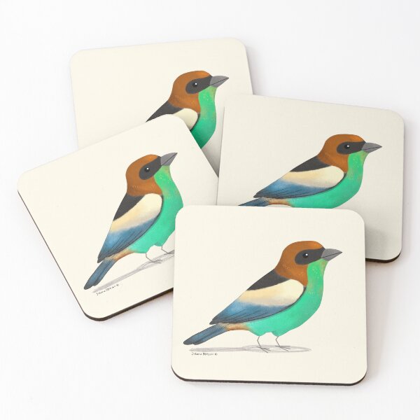 Item preview, Black backed Tanager bird designed and sold by julianamotzko.